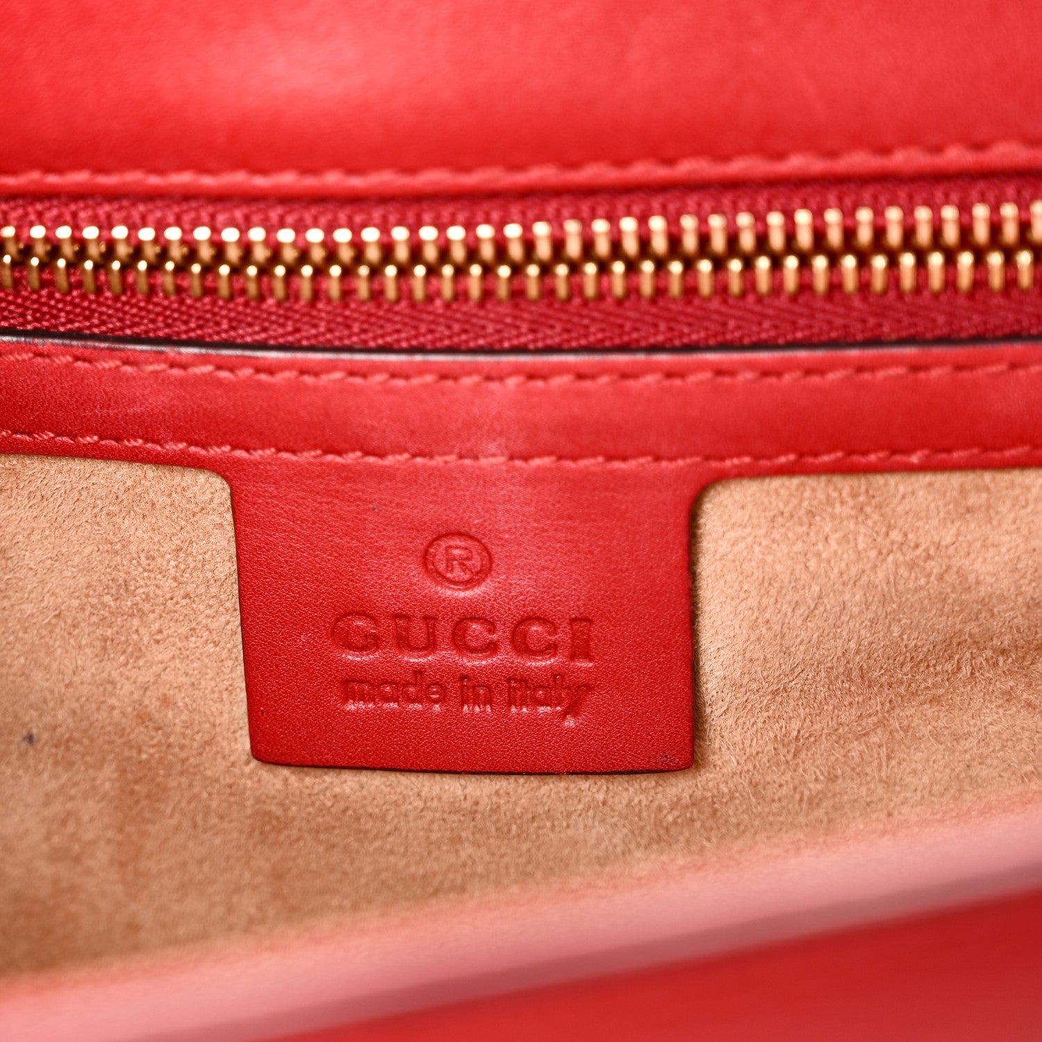 Gucci Calfskin Small Sylvie Shoulder Bag Hibiscus Red 6 of 10