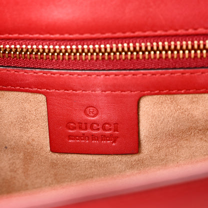Gucci Calfskin Small Sylvie Shoulder Bag Hibiscus Red 6 of 10