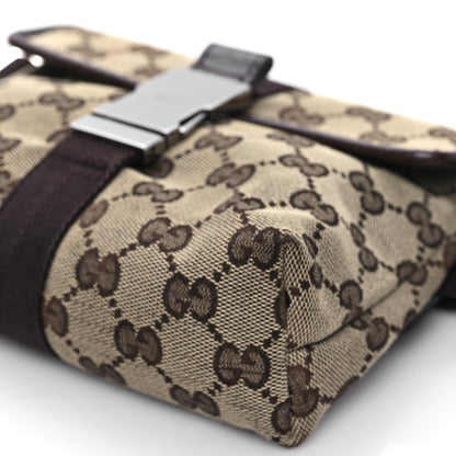 Gucci GG Monogram Buckle Belt Bag Dark Brown 9 of 9
