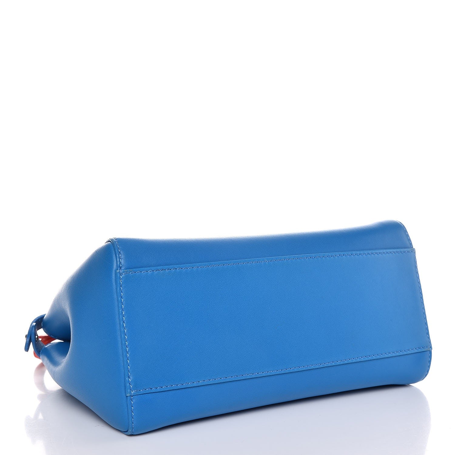 Fendi Nappa Colorblock Mini Peekaboo Iconic Satchel Blue Royal Papavero Cuoio 4 of 9
