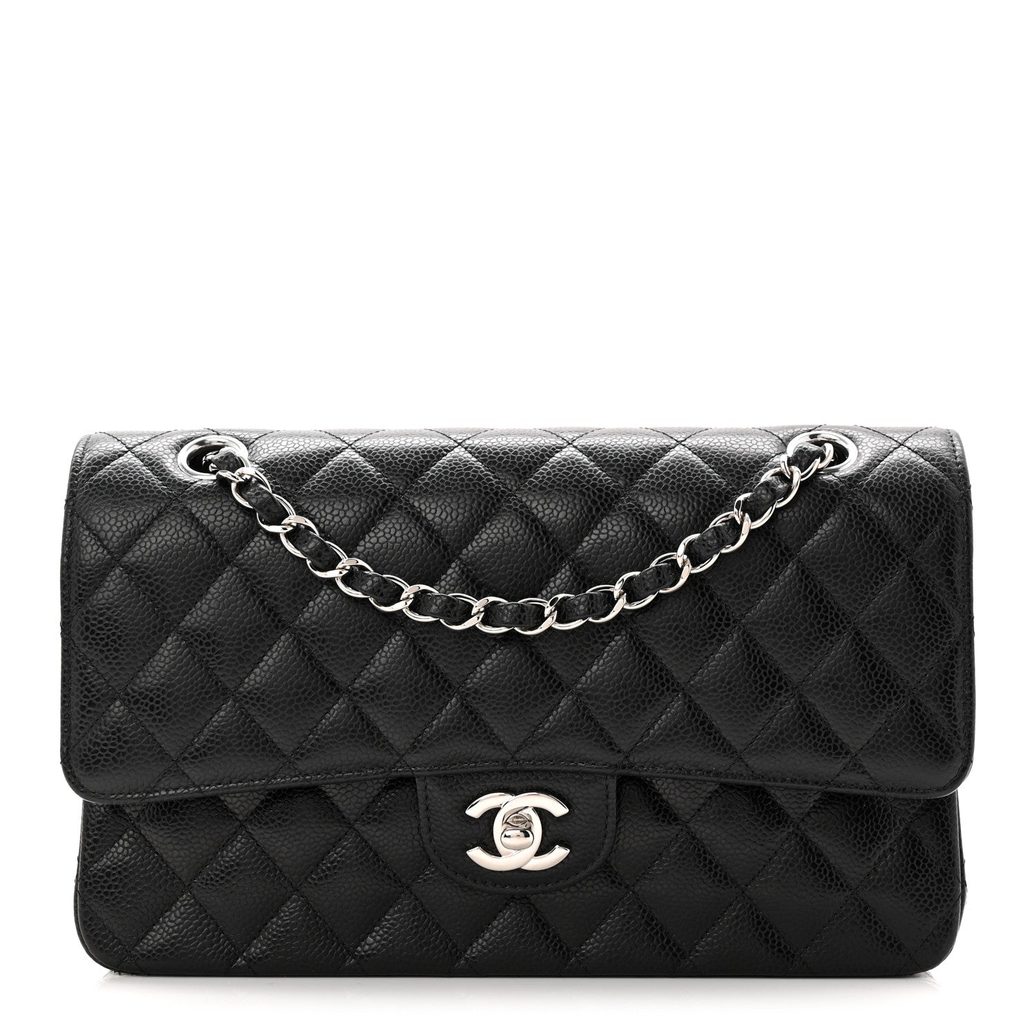 Chanel Caviar Quilted Medium Double Flap Black 1 of 11
