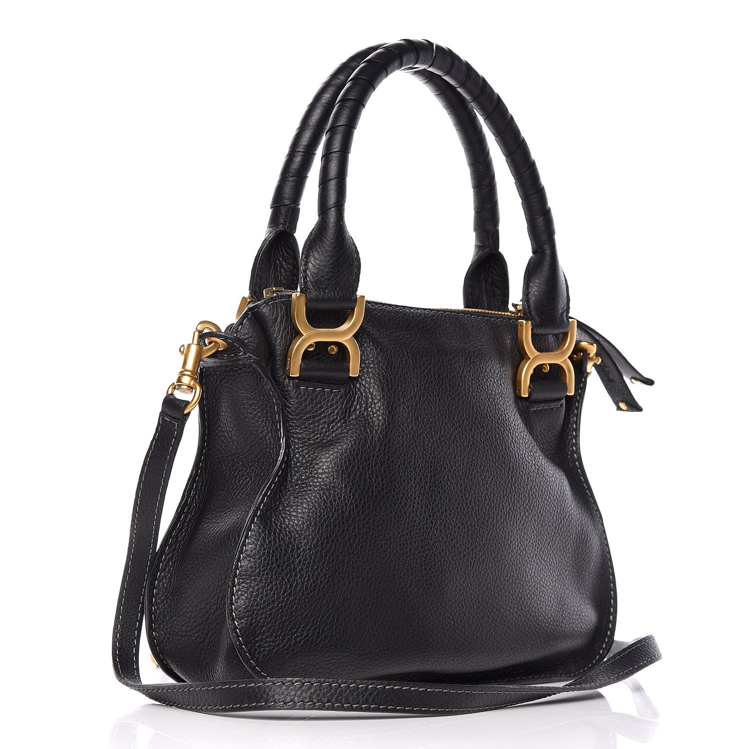 Chloe Calfskin Small Marcie Satchel Black 3 of 12