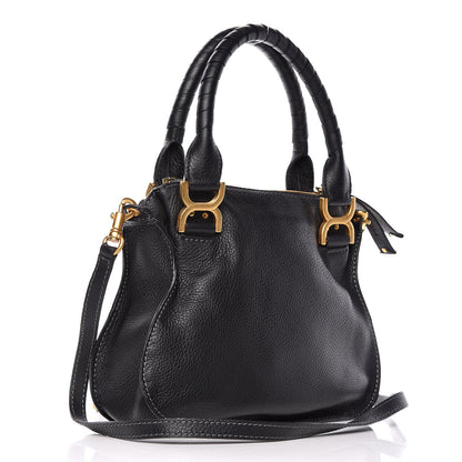Chloe Calfskin Small Marcie Satchel Black 3 of 12