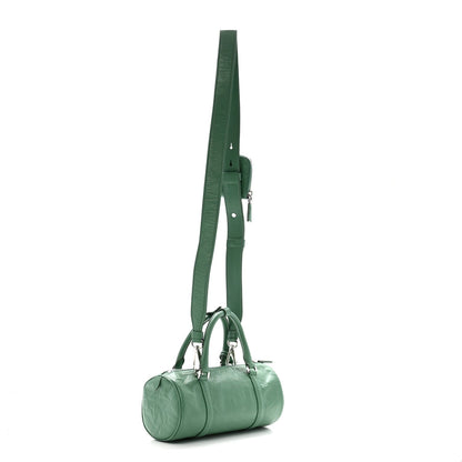 Prada Nappa Antique Re-Edition 2002 Barrel Shoulder Bag Salvia 3 of 11