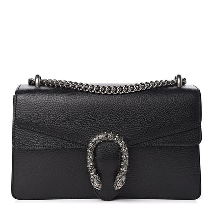 Gucci Pebbled Calfskin Small Dionysus Shoulder Bag Black 1 of 10
