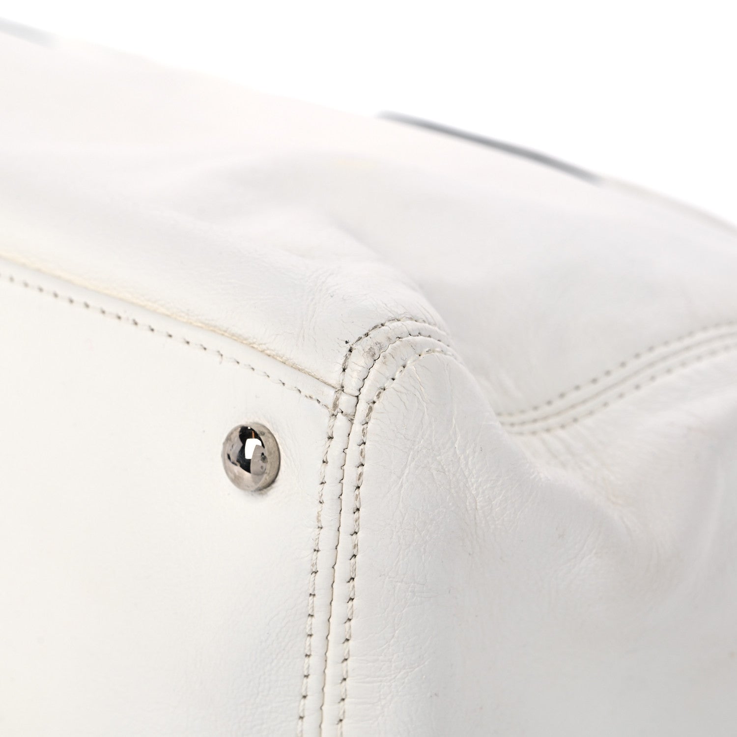 Chanel Lambskin Executive Cerf Shopper Tote White 11 of 16