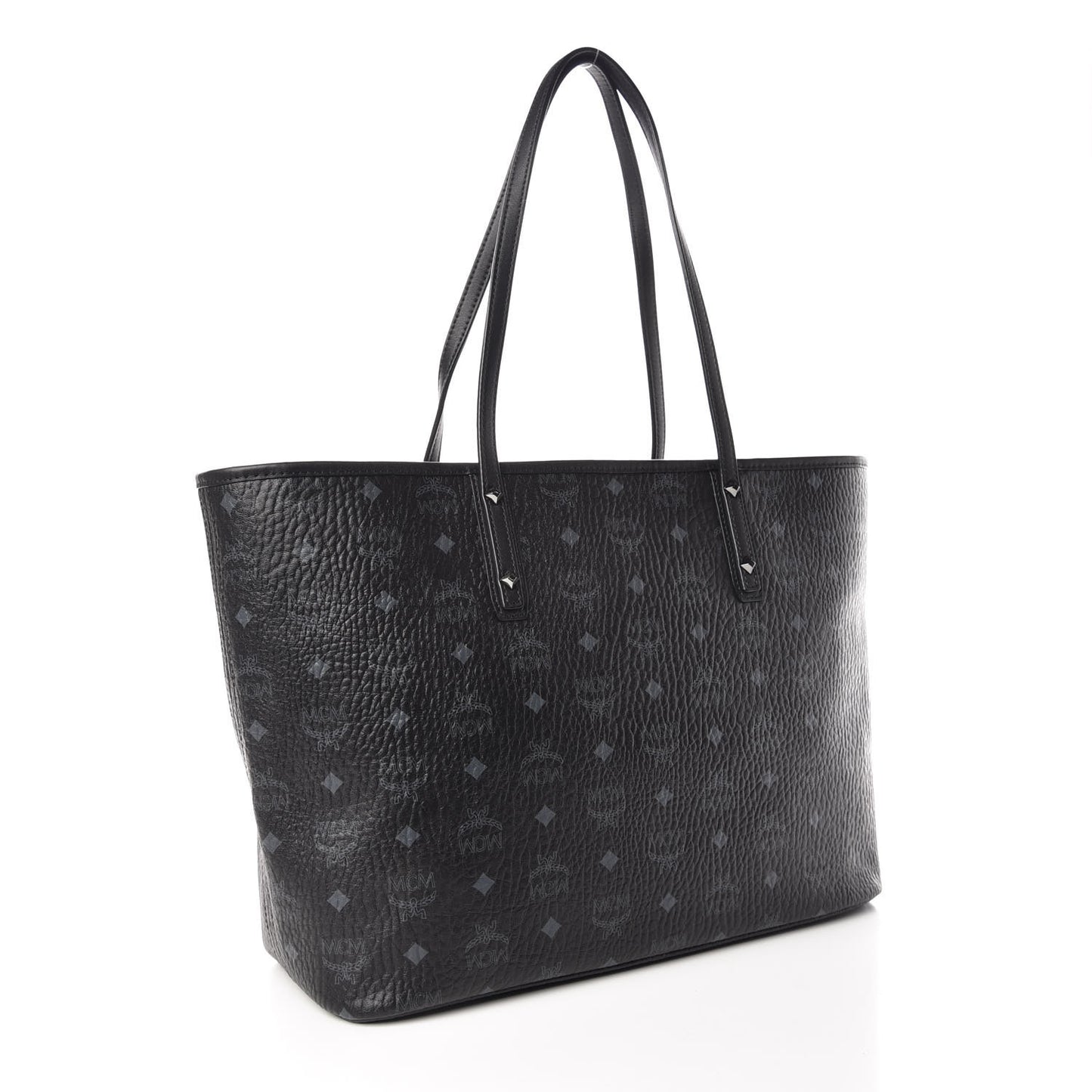 Visetos Medium Anya Zip Top Shopper Tote Black