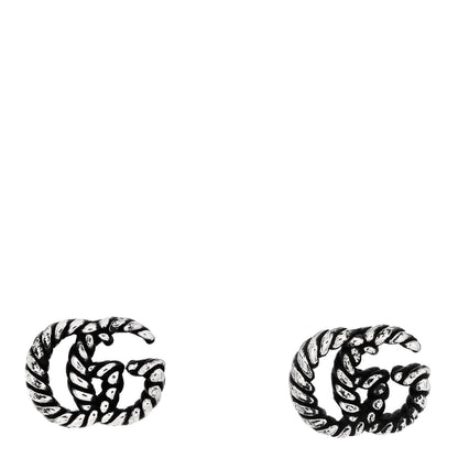 Gucci Sterling Silver Torchon Double G Earrings 1 of 4