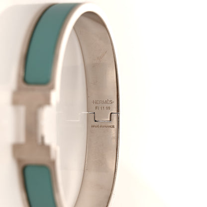 Hermes Matte Enamel Narrow Clic Clac HH Bracelet GM Lagon 4 of 4