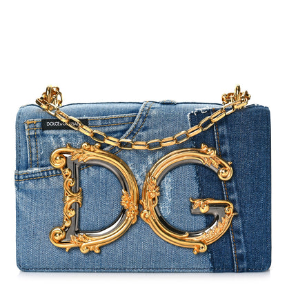 Dolce & Gabbana Denim DG Girls Shoulder Bag Blue 1 of 10