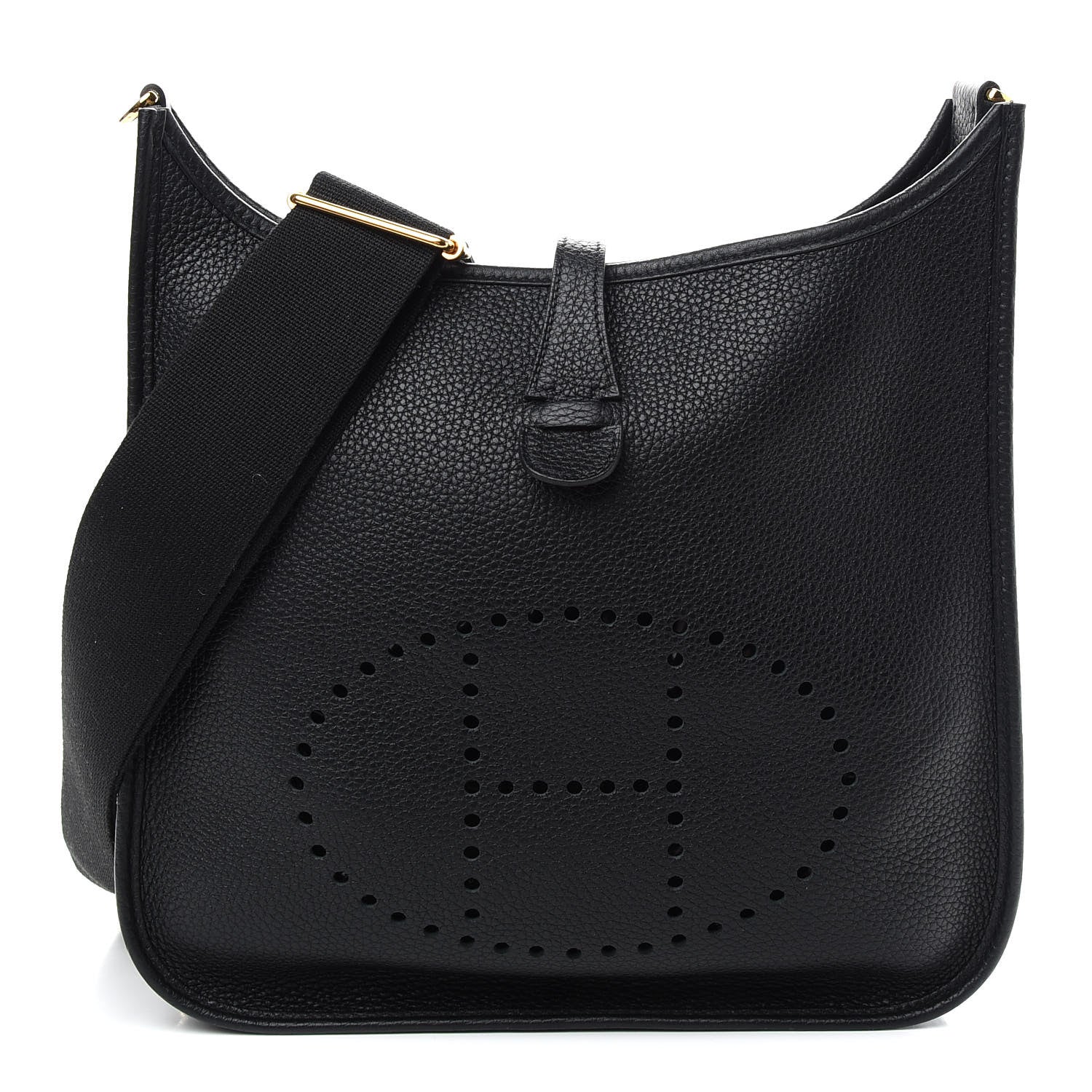 Hermes Taurillon Clemence Evelyne III PM Black 1 of 9