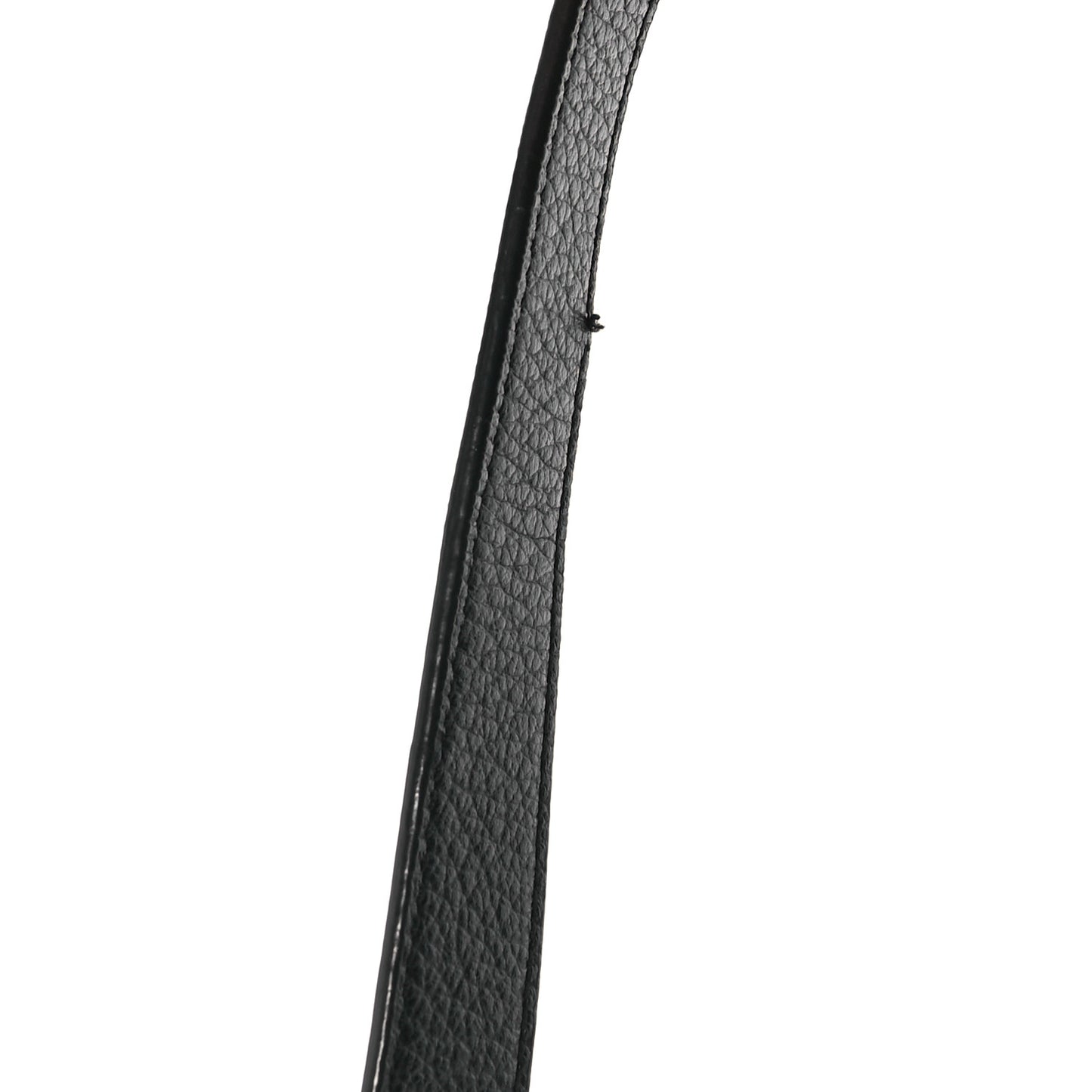 Grained Calfskin Medium Monogram Sunset Satchel Black