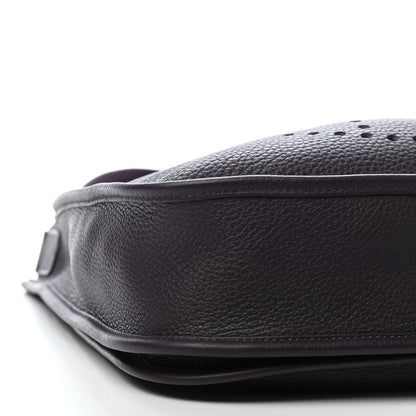 Hermes Taurillon Clemence Evelyne III PM Raisin 16 of 17
