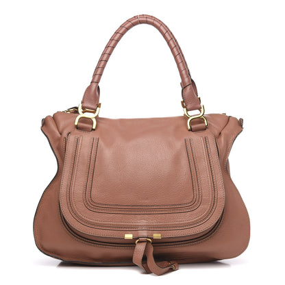 Chloe Calfskin Large Marcie Satchel Coral 1 of 17