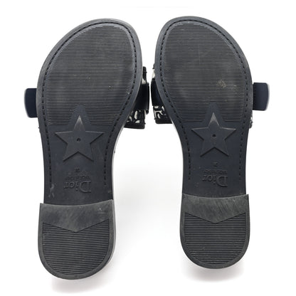 Christian Dior Nylon Oblique Dio(r)evolution Slide Sandals 38 Deep Blue 6 of 10