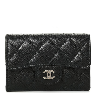 Chanel Caviar Quilted Flap Card Holder Black 1 of 8
