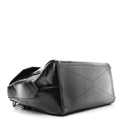Givenchy Creased Patent Calfskin Medium ID Flap Black 3 of 4