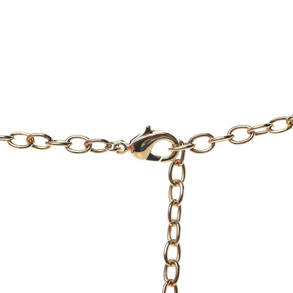 Louis Vuitton Logomania Sautoir Necklace Silver Gold 4 of 5