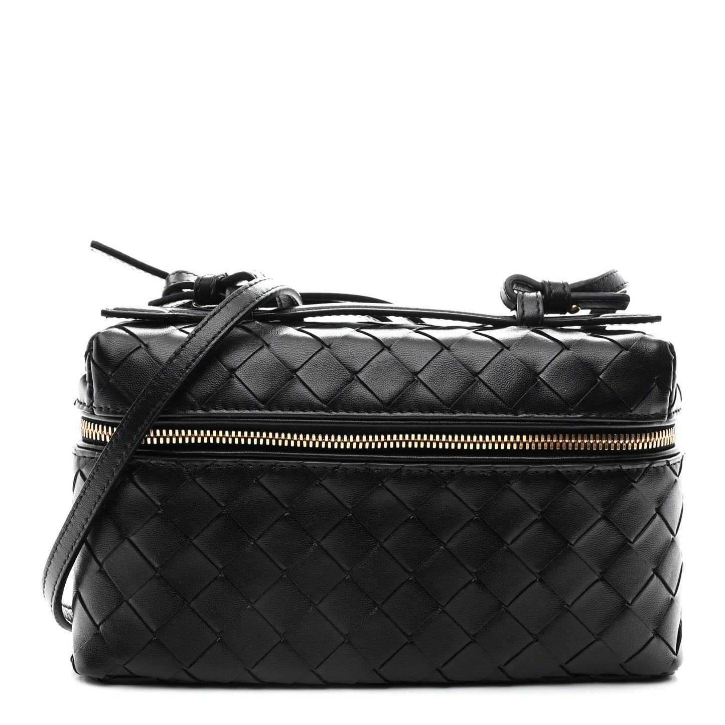 Calfskin Intrecciato Bang Bang Vanity Case Black
