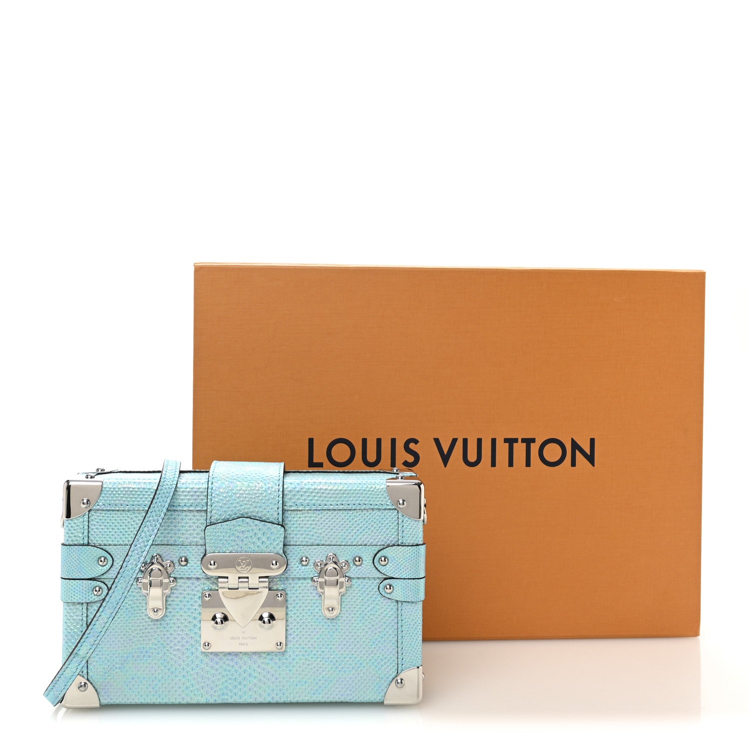 Louis Vuitton Karung Petite Malle Blue Petrol 10 of 10