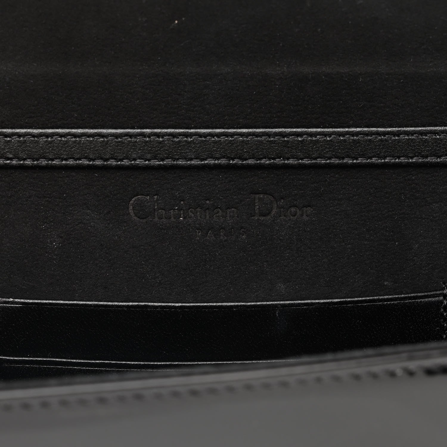 Christian Dior Patent Studded Diorama Flap Bag Black 7 of 14