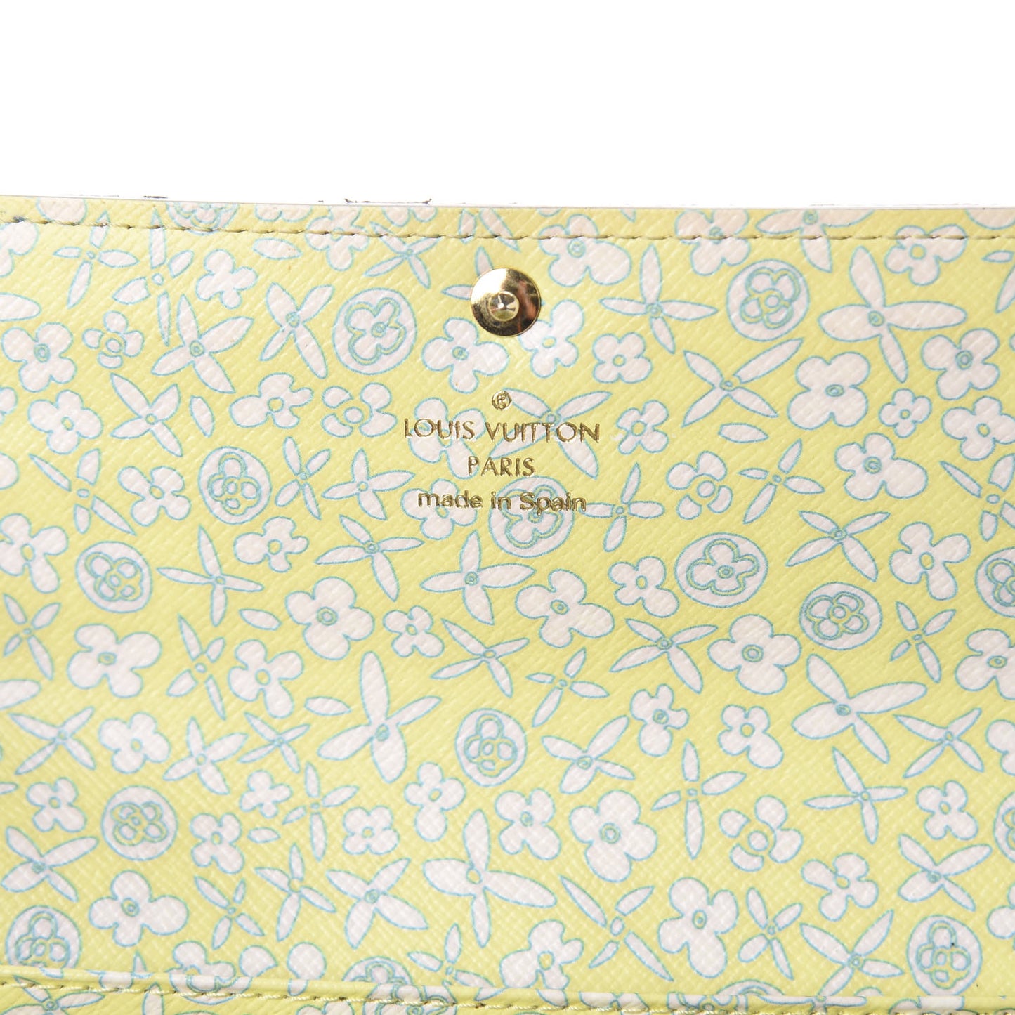 Monogram Fleuri Sarah Wallet Bright Green