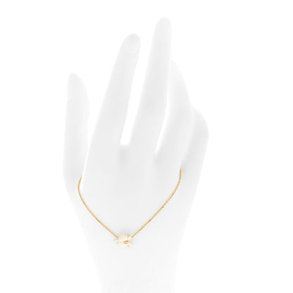 Cartier 18K Yellow Gold Diamond White Mother of Pearl Caresse D'Orchidees Par Cartier Bracelet 2 of 6