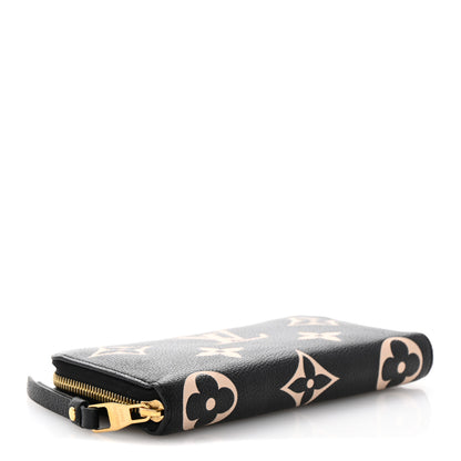Louis Vuitton Empreinte Monogram Giant Clemence Wallet Black Beige 4 of 8