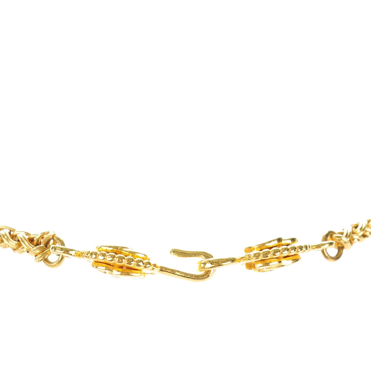 Cross Necklace Gold Turquoise