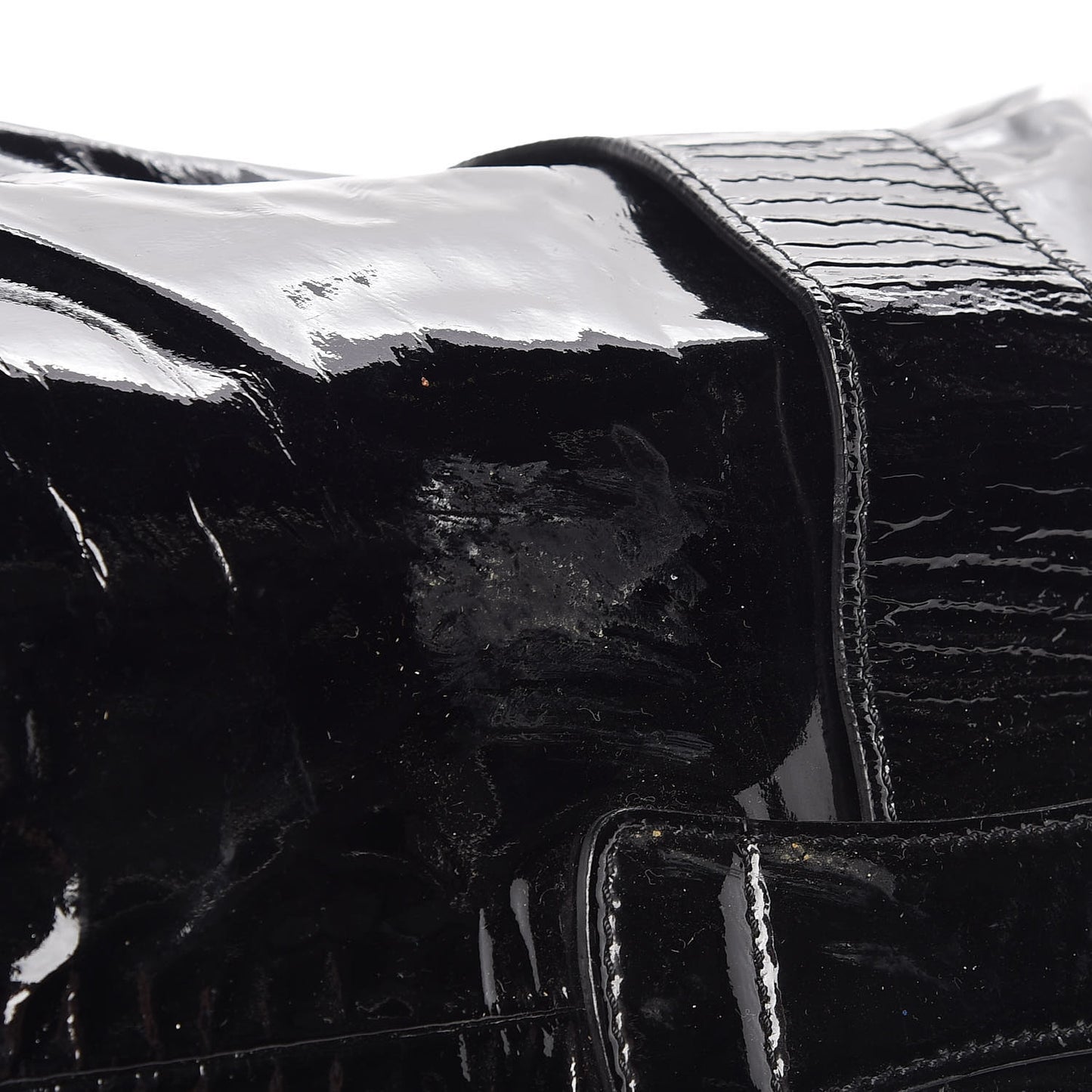 Crushed Patent Ramona Black