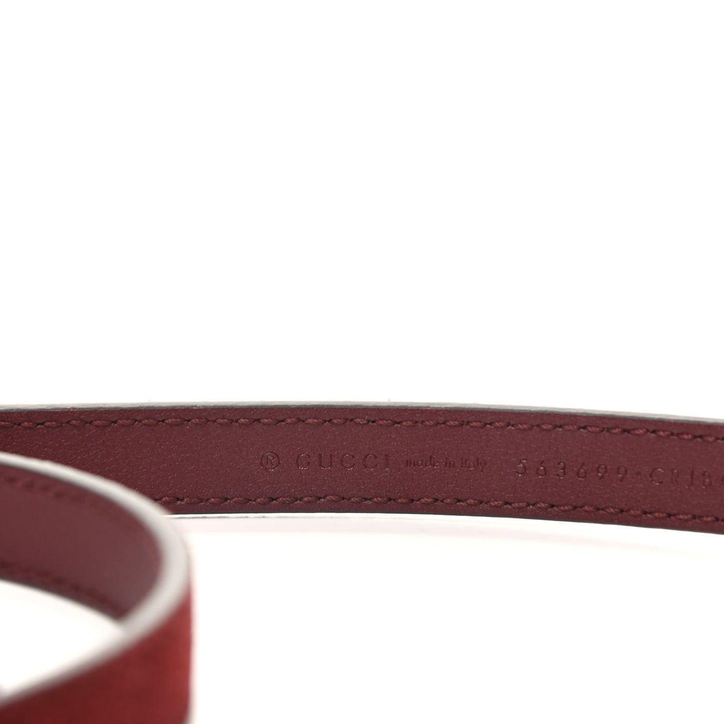 Suede Icaro Plaque Interlocking G 15mm Belt 75 30 Red