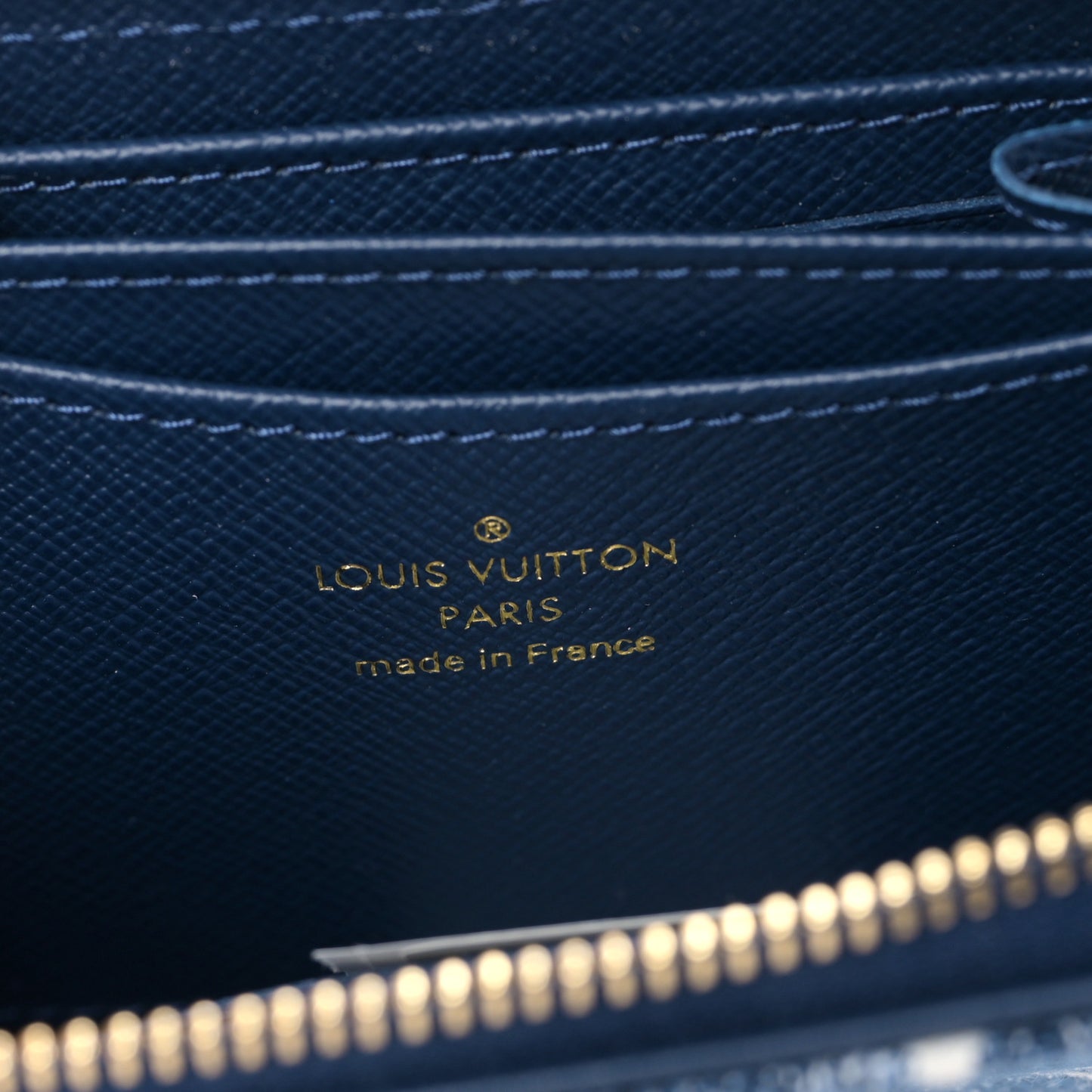 Denim Monogram Jacquard Zippy Coin Purse Bleu