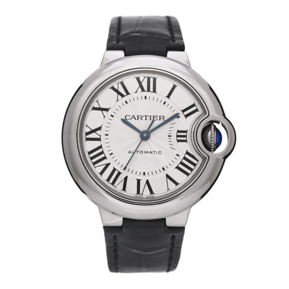 Cartier Stainless Steel Alligator 33mm Ballon Bleu De Cartier Automatic Watch 1 of 5