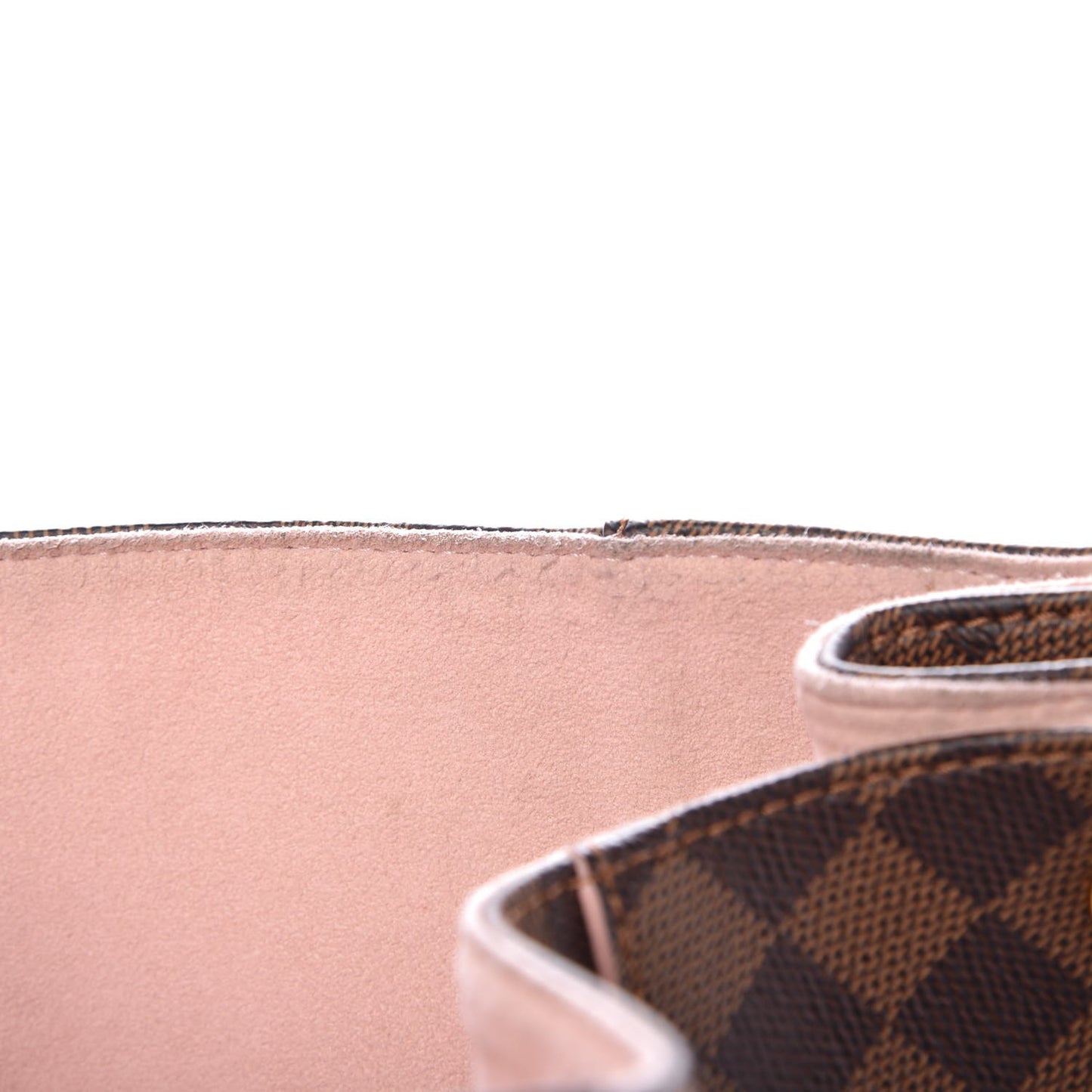 Damier Ebene Caissa Hobo Rose Ballerine