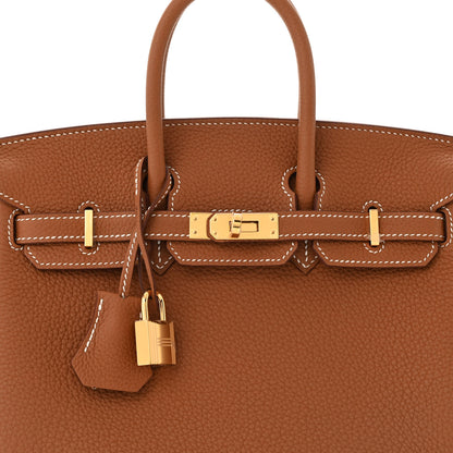 Hermes Togo Birkin 25 Gold 8 of 11
