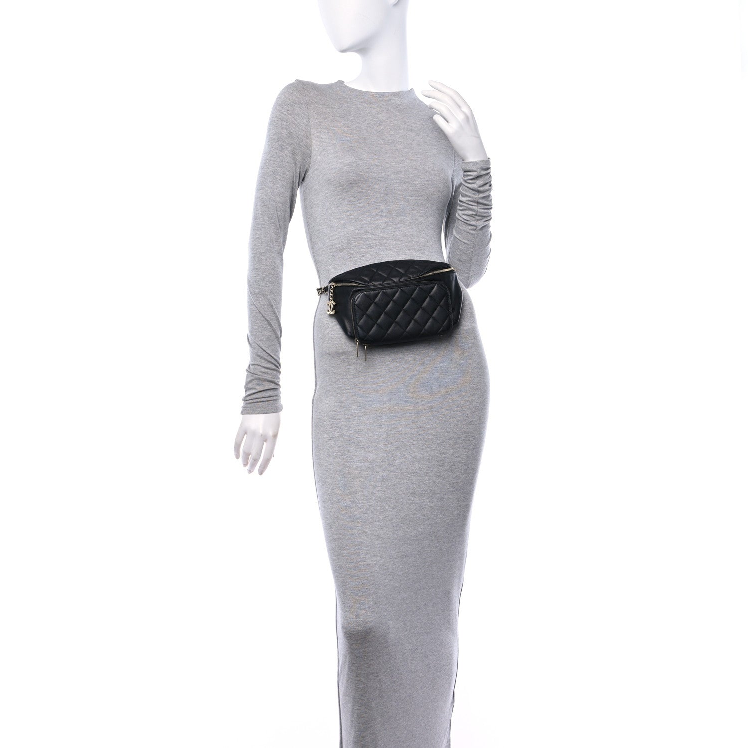 Chanel Caviar Quilted Business Affinity Waist Belt Bag Black 2 of 10