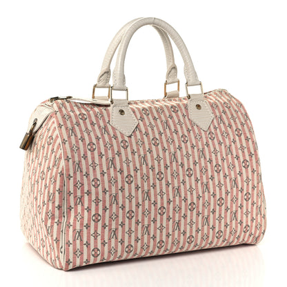 Louis Vuitton Mini Lin Croisette Speedy 30 Rouge 3 of 10