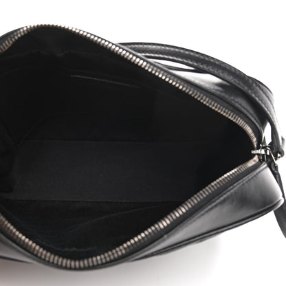 Saint Laurent Calfskin Matelasse Monogram Lou Camera Bag Black 5 of 12