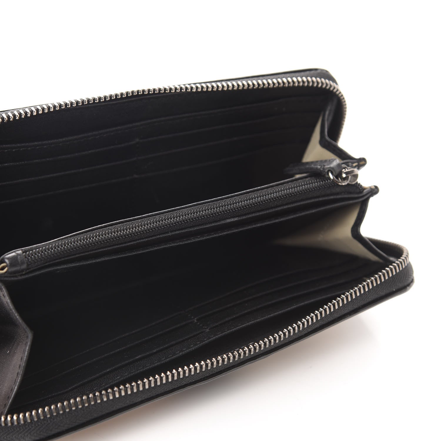 Burberry Supernova Check Large Ziggy Zip Around Wallet Black 5 of 8