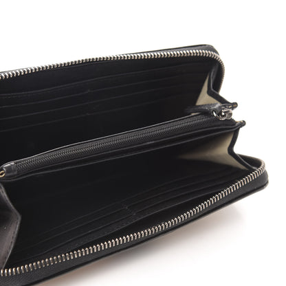 Burberry Supernova Check Large Ziggy Zip Around Wallet Black 5 of 8