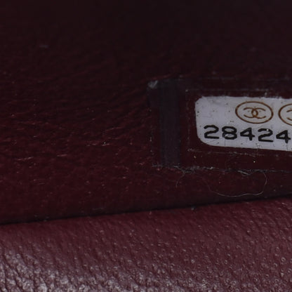 Chanel Lambskin Quilted Mini Rectangular Flap Burgundy 11 of 13