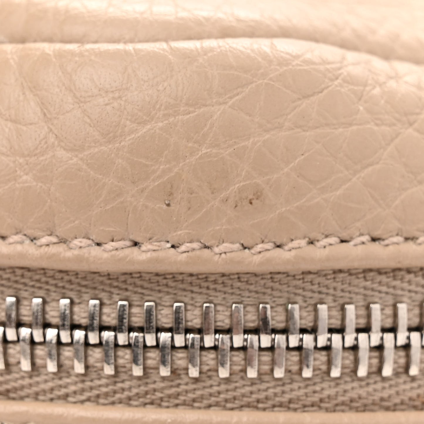 Vitello Daino Soft Small Camera Crossbody Sand