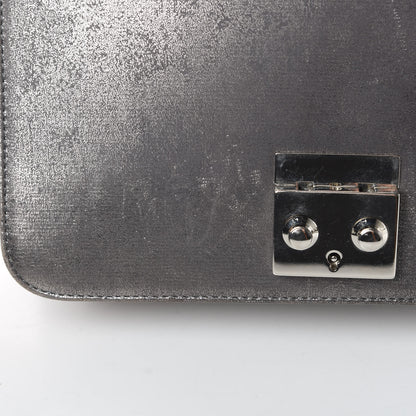 Christian Dior Metallic Brushed Calfskin Miss Dior Promenade Pouch Gunmetal 18 of 21