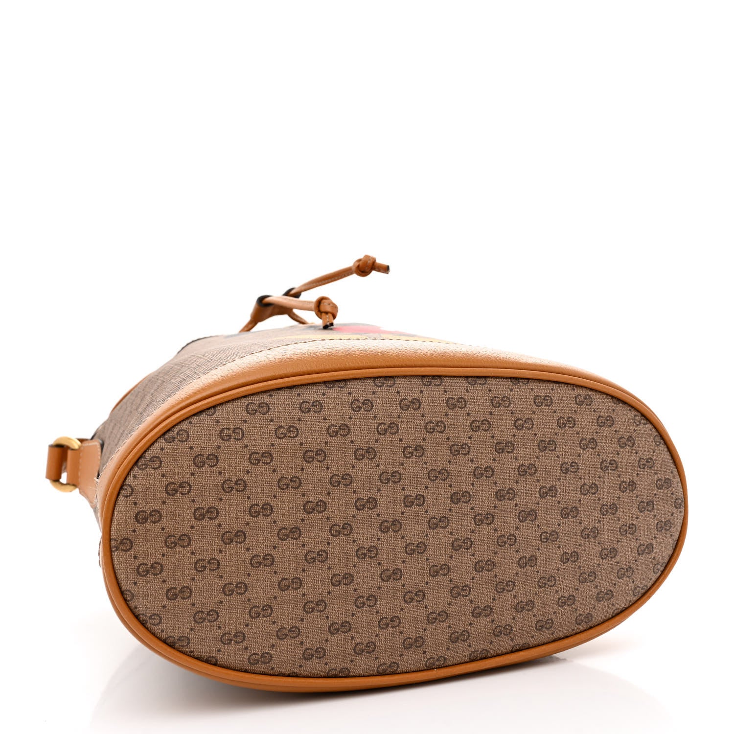 Gucci X DISNEY Mini Vintage GG Supreme Monogram Bucket Bag Beige Vintage Sun Oil 4 of 11