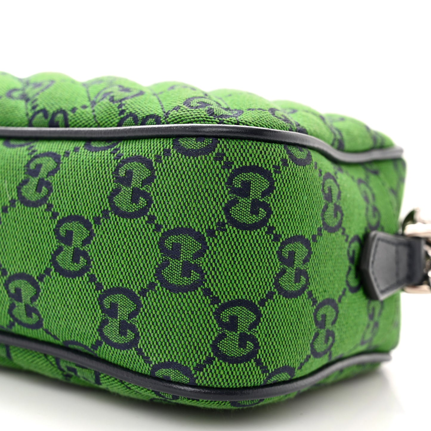 Monogram Multicolor Matelasse Diagonal Small GG Marmont Chain Shoulder Bag Green Blue