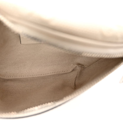 Gucci Calfskin GG Tennis Embossed Belt Bag Mystic White 5 of 10