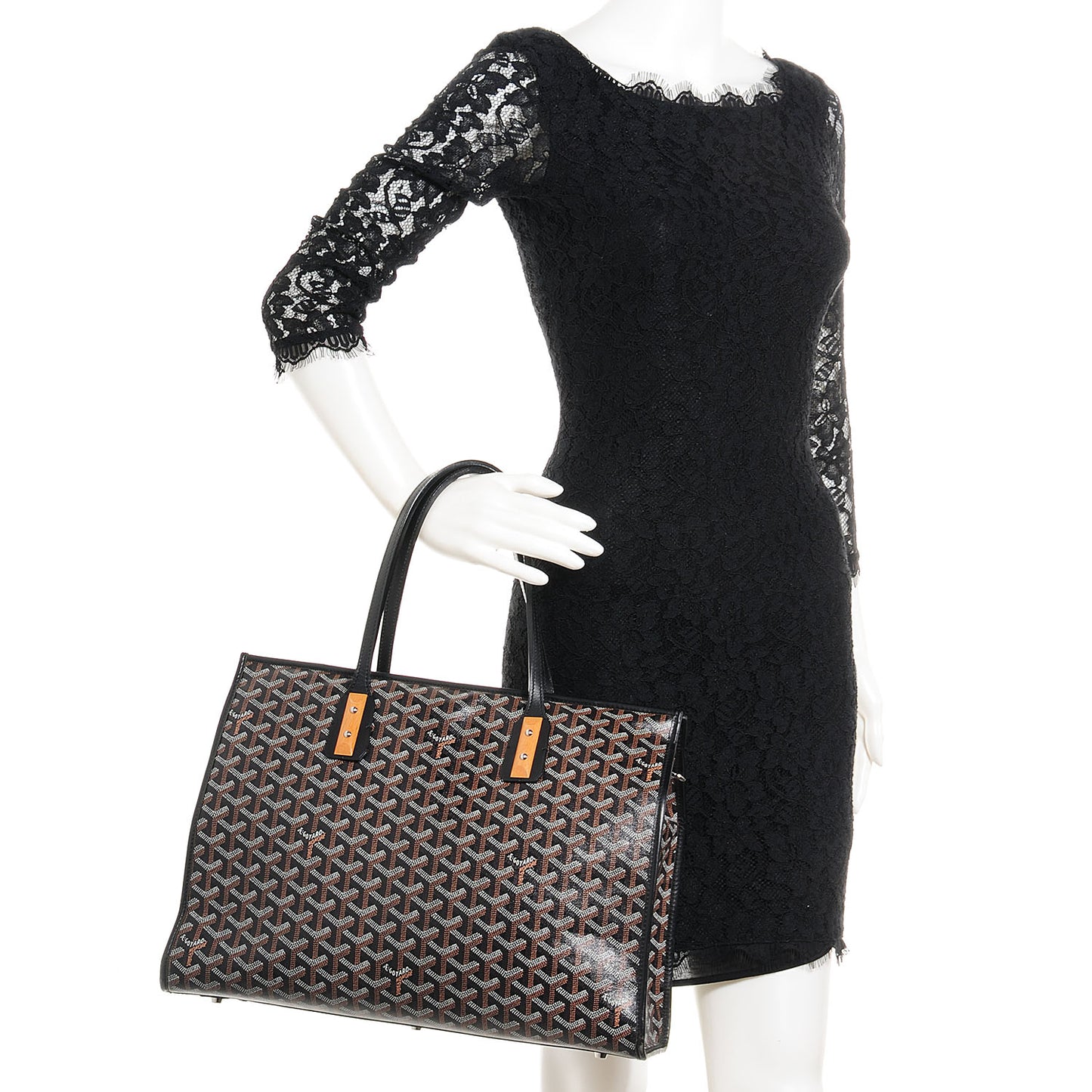 Goyardine Marquises Tote Black