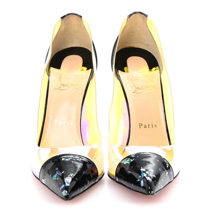 Christian Louboutin Disco PVC Hologram Debout 100 Pumps 38.5 Black Multicolor 3 of 9