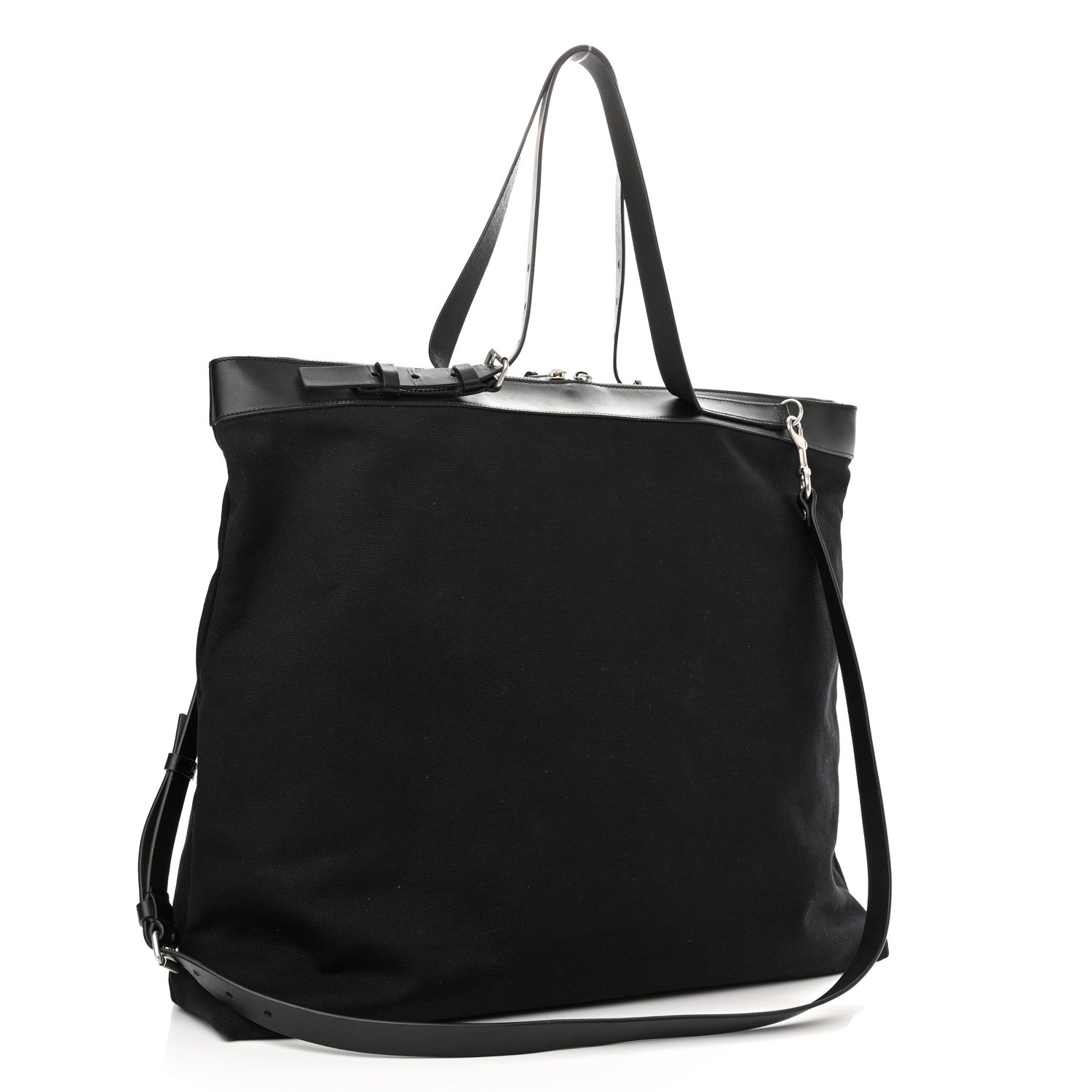 Saint Laurent Canvas ID Shopping Bag Black 3 of 10