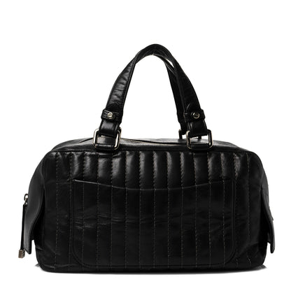 Chanel Lambskin Vertical Quilted Mademoiselle Satchel Black 1 of 13